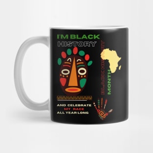 Black history month cute graphic design artwork Mug